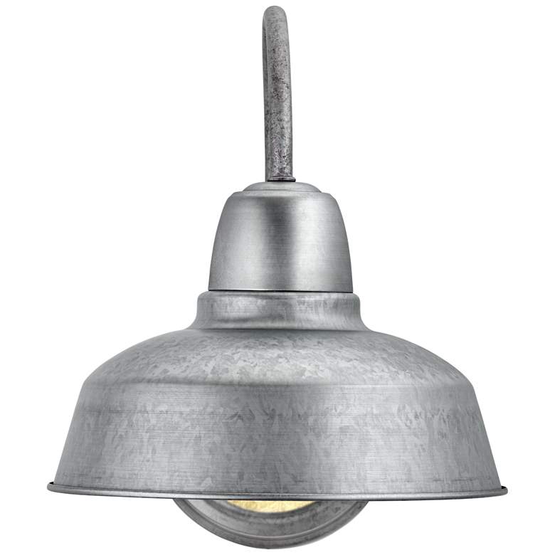 Image 7 Urban Barn 13" High Galvanized Steel Outdoor Wall Light more views