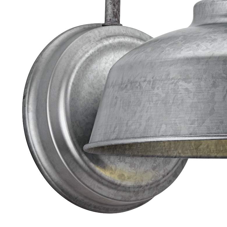 Image 3 Urban Barn 13 inch High Galvanized Steel Wall Sconce Set of 2 more views