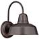 Urban Barn 13"H Bronze Outdoor Wall Light with 16W LED Bulb
