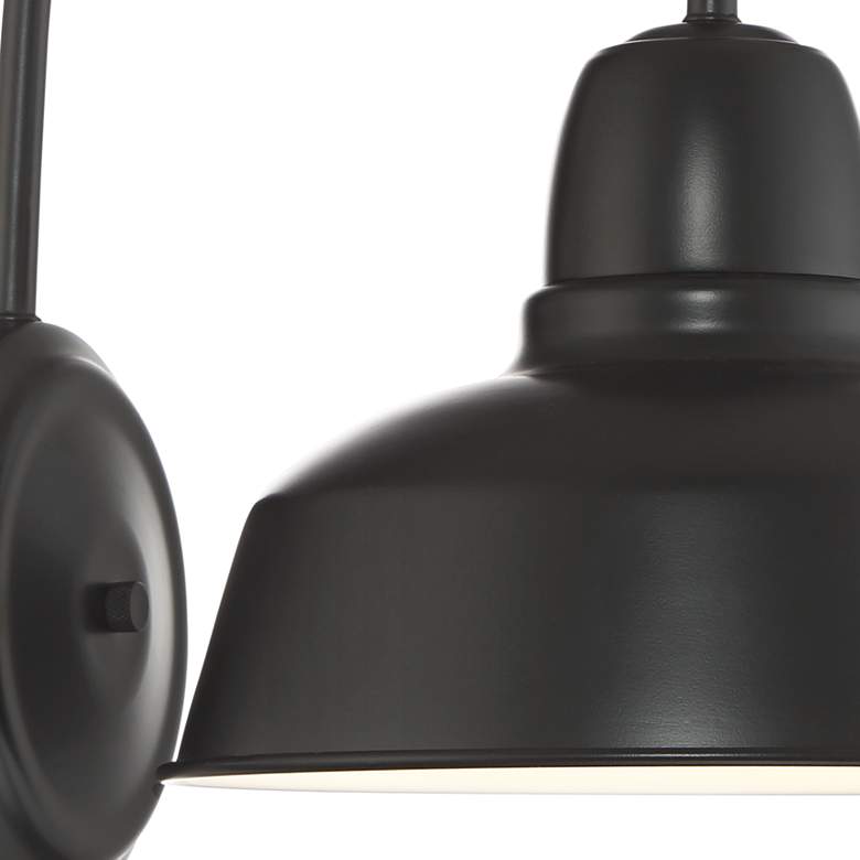 Image 2 Urban Barn Collection 13" High Black Outdoor Wall Light Set of 2 more views