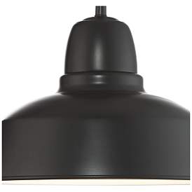 Image5 of Urban Barn Collection 13" High Black Outdoor Wall Light more views