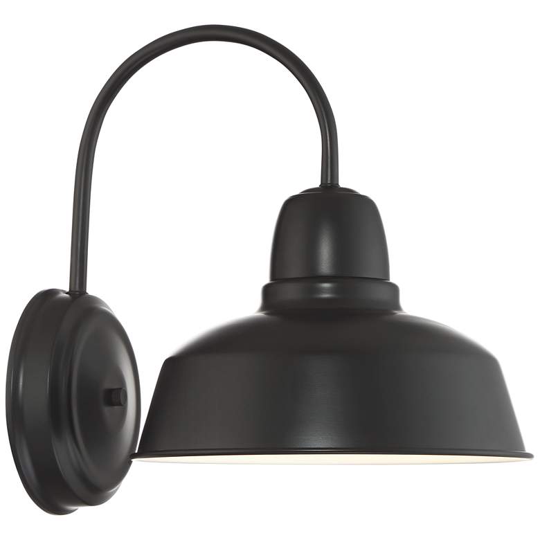 Image 7 Urban Barn Collection 13 inch High Black Wall Sconce more views