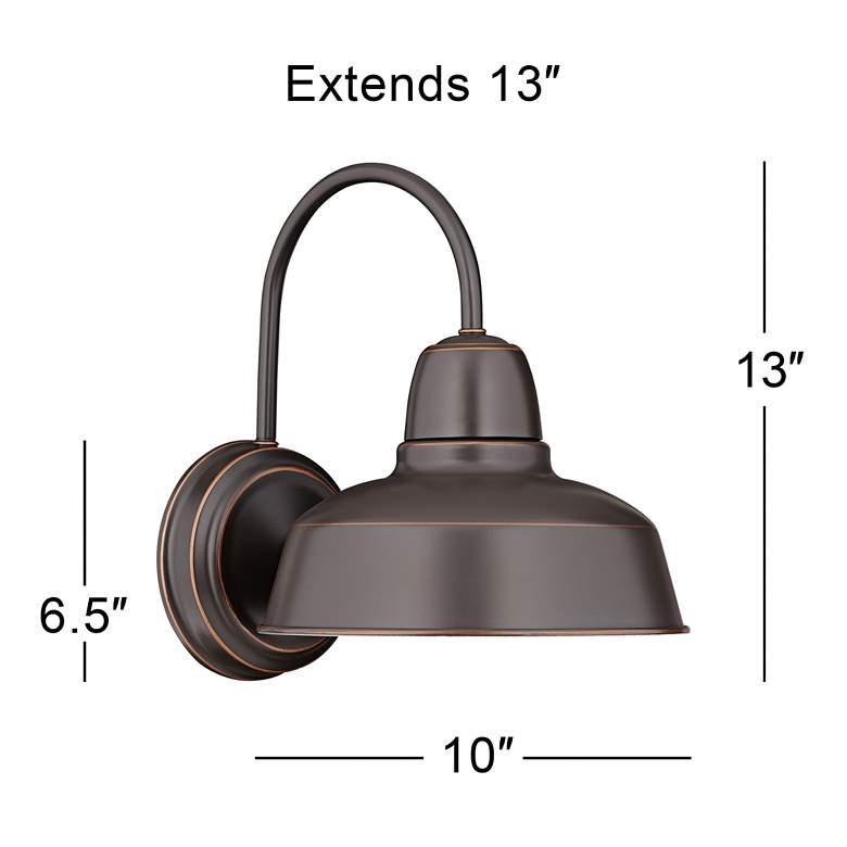 Image 6 Urban Barn Collection 13 inch High Bronze Outdoor Wall Light more views