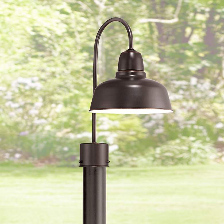 Image 1 Urban Barn Collection 15 3/4 inch High Bronze Outdoor Post Light