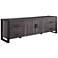 Urban Blend 71" Wide Charcoal Gray Media TV Stand Console
