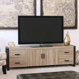 Urban Blend 71&quot; Wide Driftwood Finish TV Stand Console