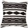 Urban Boho Gray and White Tribal 22" Square Accent Pillow