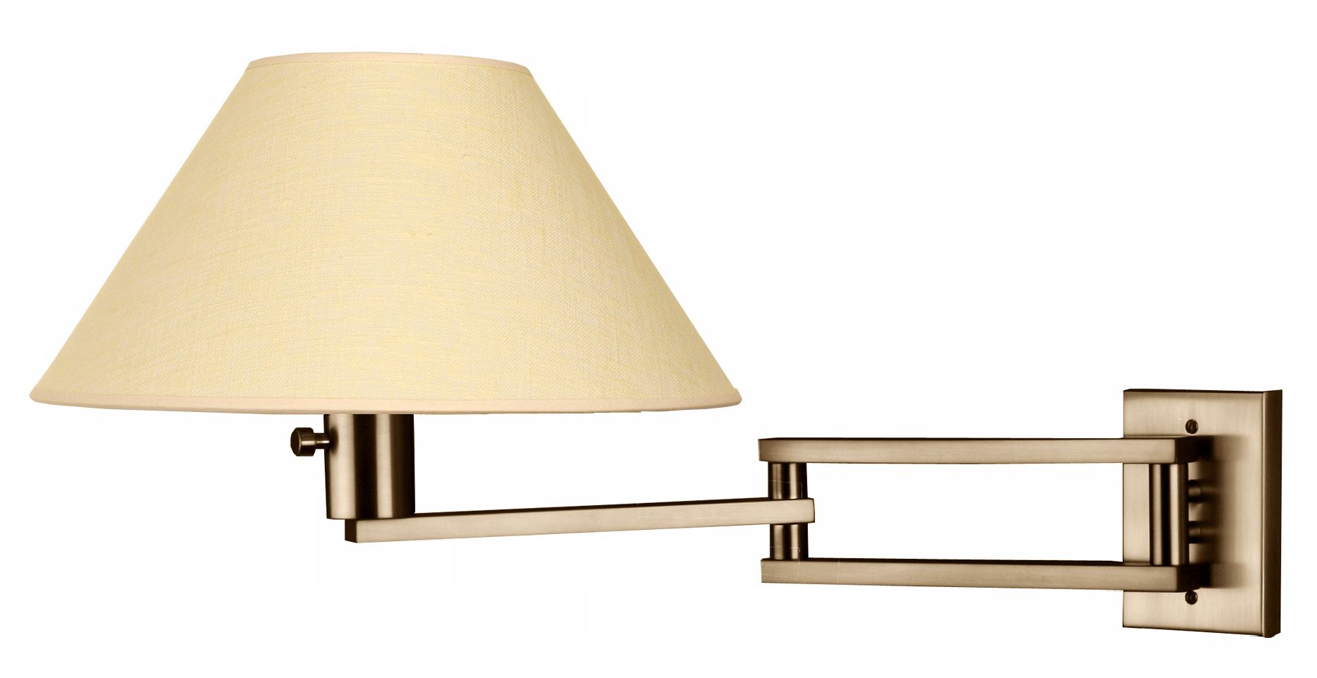Urban City Series Brass Hardwired Swing Arm Wall Lamp
