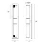 3_Urban Edge 26" High Textured Black 2-Light Wall Sconce more views