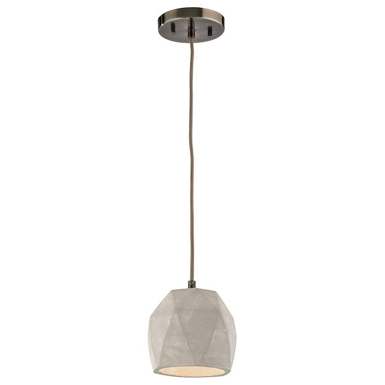 Image 1 Urban Form 5 Wide 1-Light Mini Pendant Black Nickel