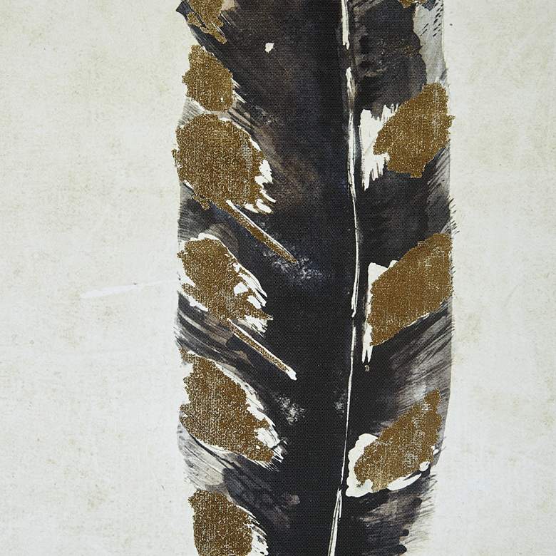 Image 4 Urban Habitat Gilded Feathers 31 3/4"H 2-Piece Wall Art Set more views