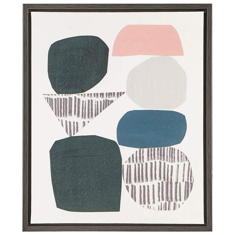 Image 3 Urban Habitat Gray Rock Garden 23 1/2"H 2-Piece Wall Art Set more views