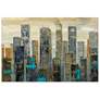 1_Urban Lights I" Frameless Free Floating Tempered Art Glass Wall Art