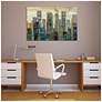 4_Urban Lights I" Frameless Free Floating Tempered Art Glass Wall Art more views