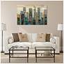 5_Urban Lights I" Frameless Free Floating Tempered Art Glass Wall Art more views