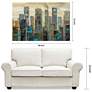 Urban Lights I" Frameless Free Floating Tempered Art Glass Wall Art