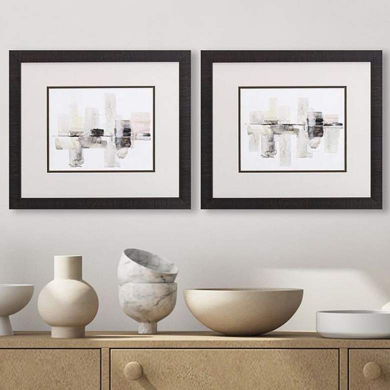 Image 2 Urban Oasis 17" Wide Rectangular 2-Piece Framed Wall Art Set