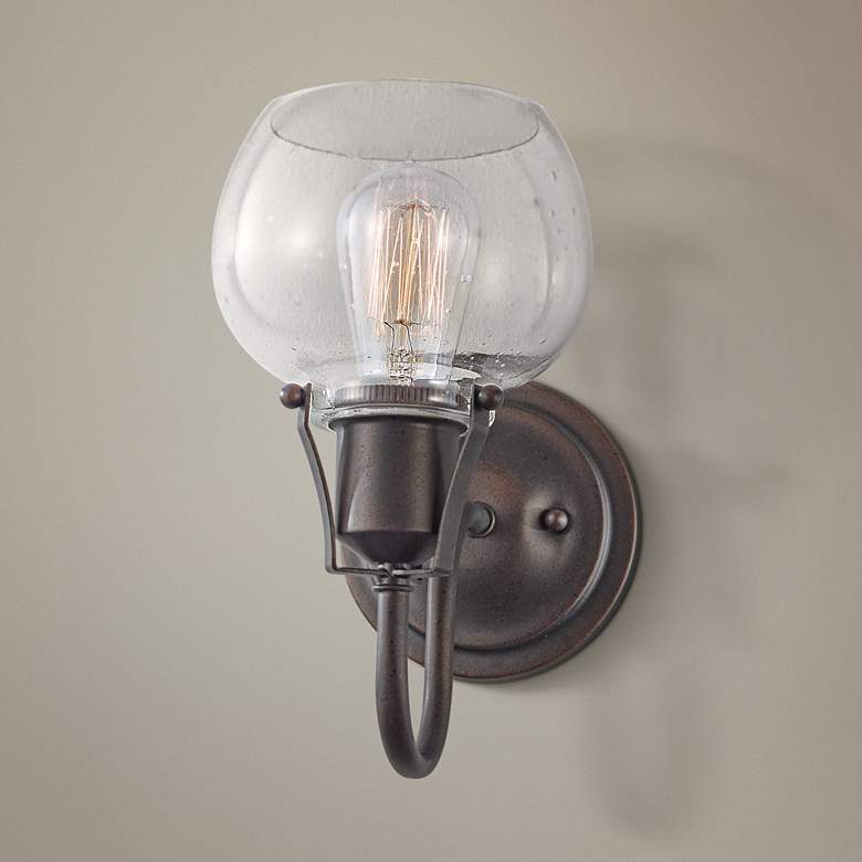Image 1 Urban Renewal 10 1/4" High Rustic Iron Wall Sconce