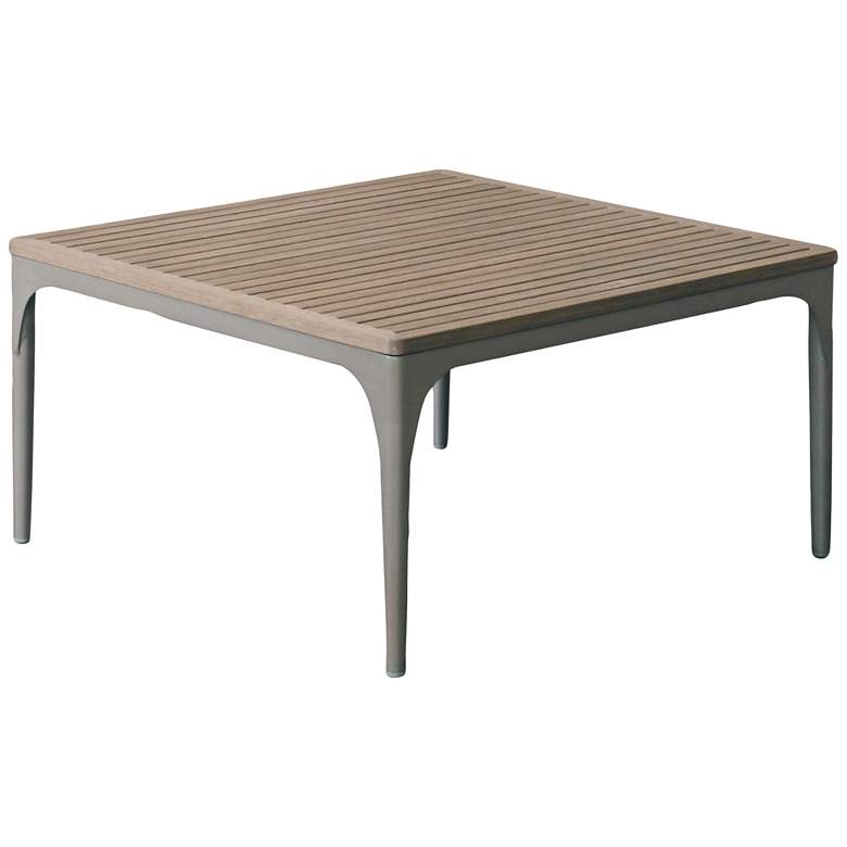 Image 1 Urban Retreat 32"W Natural Champagne Outdoor Cocktail Table