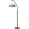 Urban Stripes Bronze Downbridge Arc Floor Lamp