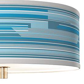Image2 of Urban Stripes Giclee 14" Wide Ceiling Light more views
