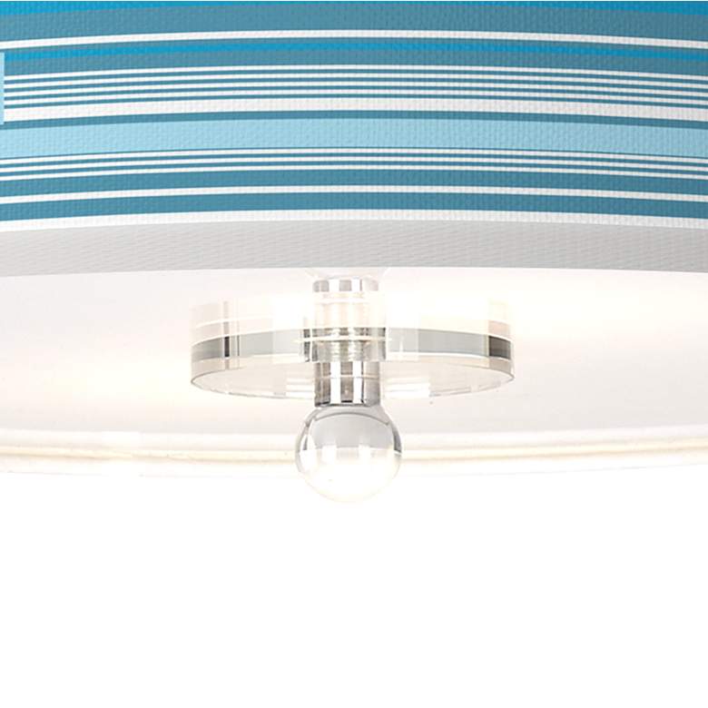 Image 3 Urban Stripes Giclee 16 inch Wide Semi-Flush Ceiling Light more views