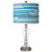 Urban Stripes Giclee Apothecary Clear Glass Table Lamp