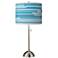 Urban Stripes Giclee Brushed Nickel Table Lamp