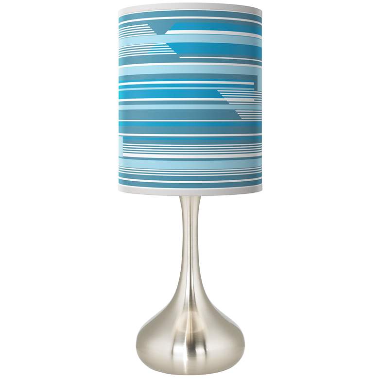 Image 1 Urban Stripes Giclee Droplet Table Lamp