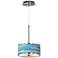 Urban Stripes Giclee Glow 10 1/4" Wide Pendant Light