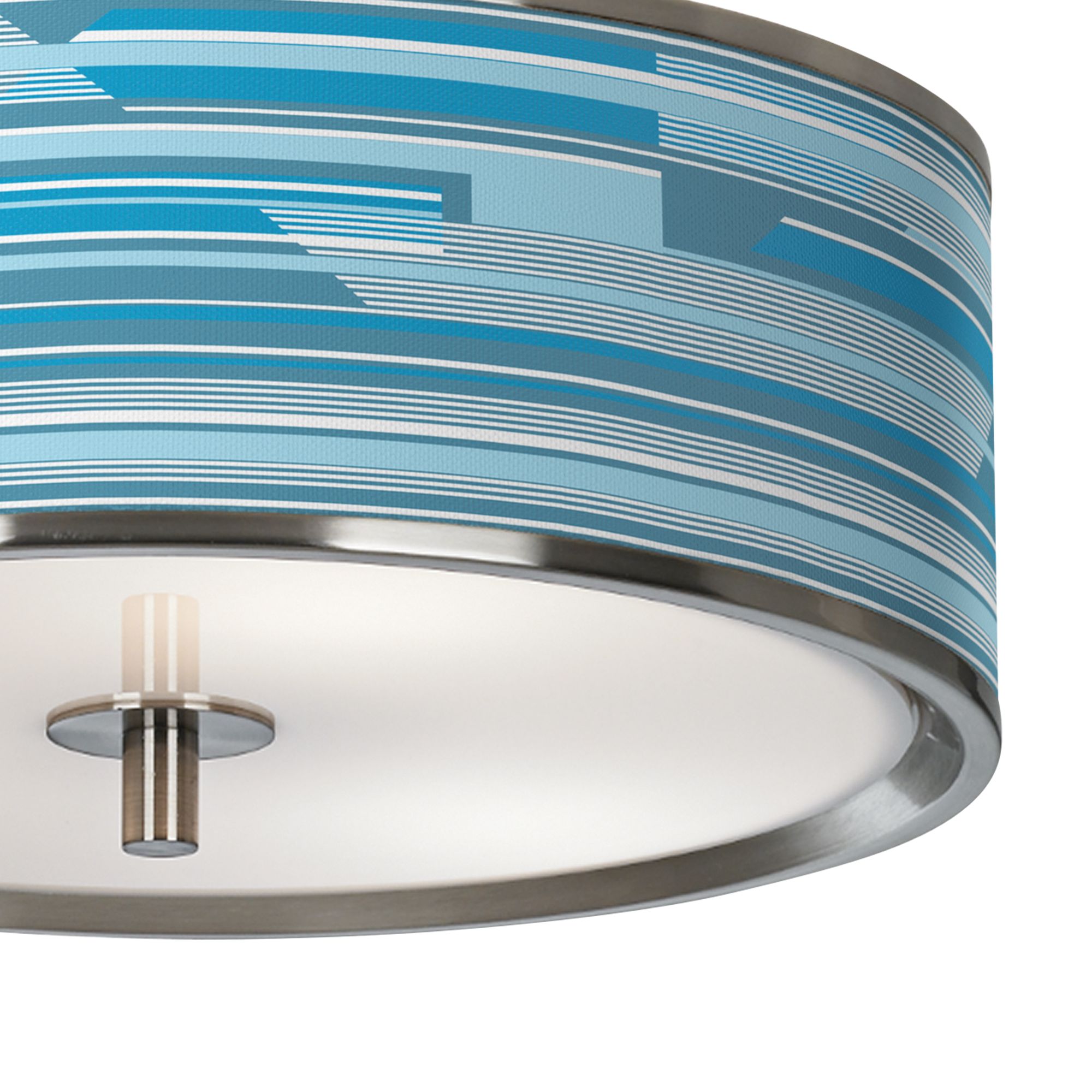 Image 3 Urban Stripes Giclee Glow 14" Wide Ceiling Light more views