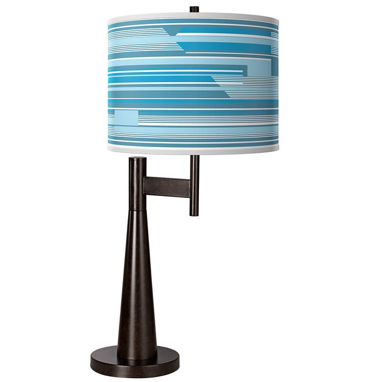 Image 1 Urban Stripes Giclee Novo Table Lamp