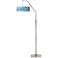 Urban Stripes Giclee Shade Arc Floor Lamp