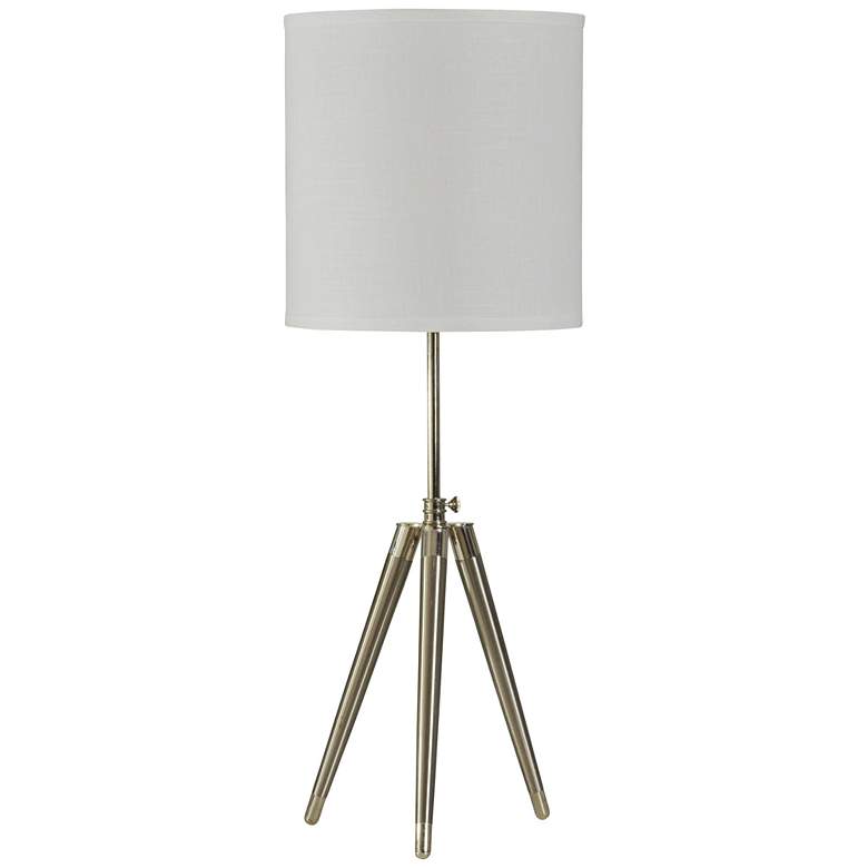 Image 1 Urban Studio Brushed Steel Tripod Table Lamp
