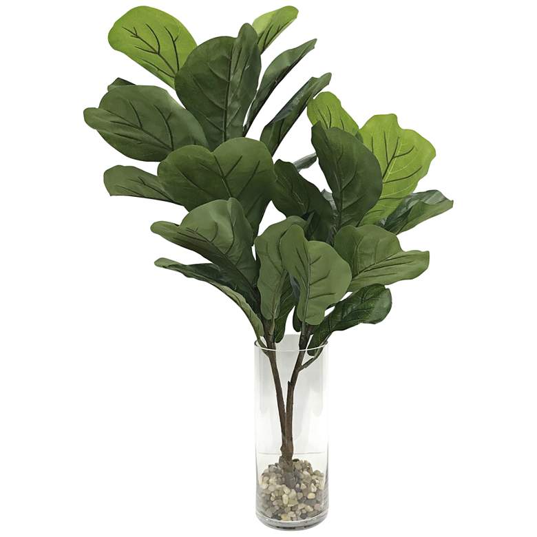 Urbana Green Fiddle Leaf Fig 36&quot; High Faux Branches in Vase
