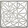 Urbana Metallic Black 32" Square Metal Wall Art