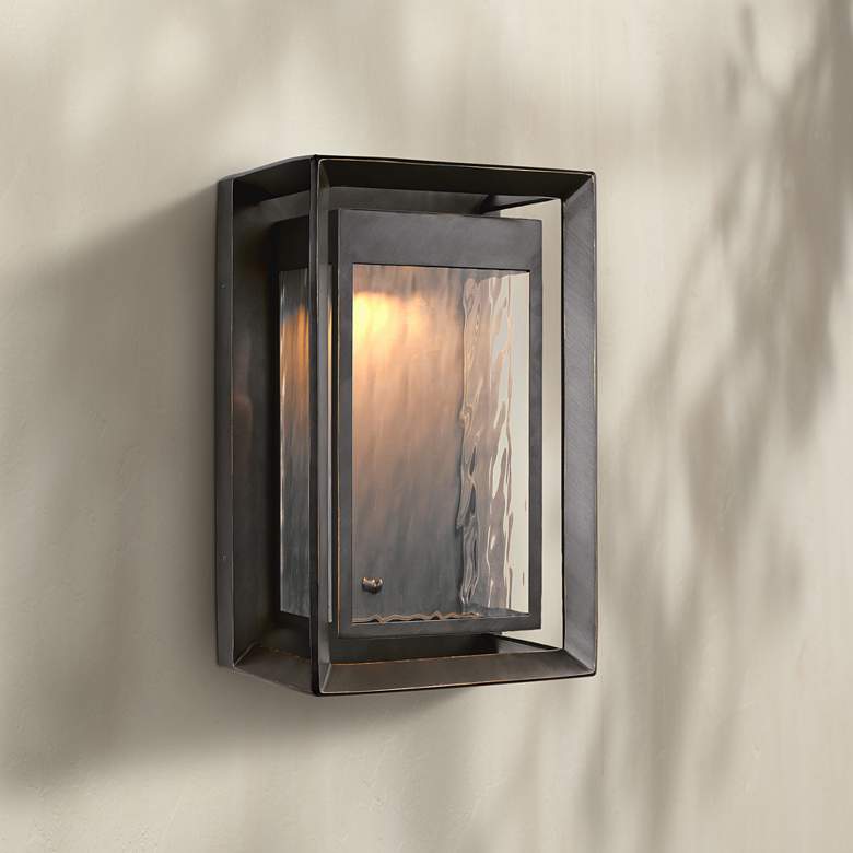Image 1 Urbandale 16 1/4 inch High Antique Bronze LED Outdoor Wall Light