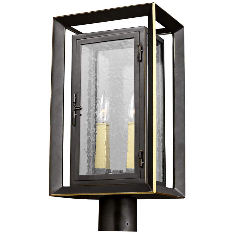 Image 1 Urbandale 18 3/4"H Antique Bronze 2-Light Outdoor Post Light