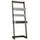 Urbane Carpina 69 3/4" High Oak Modern Ladder Shelf Desk
