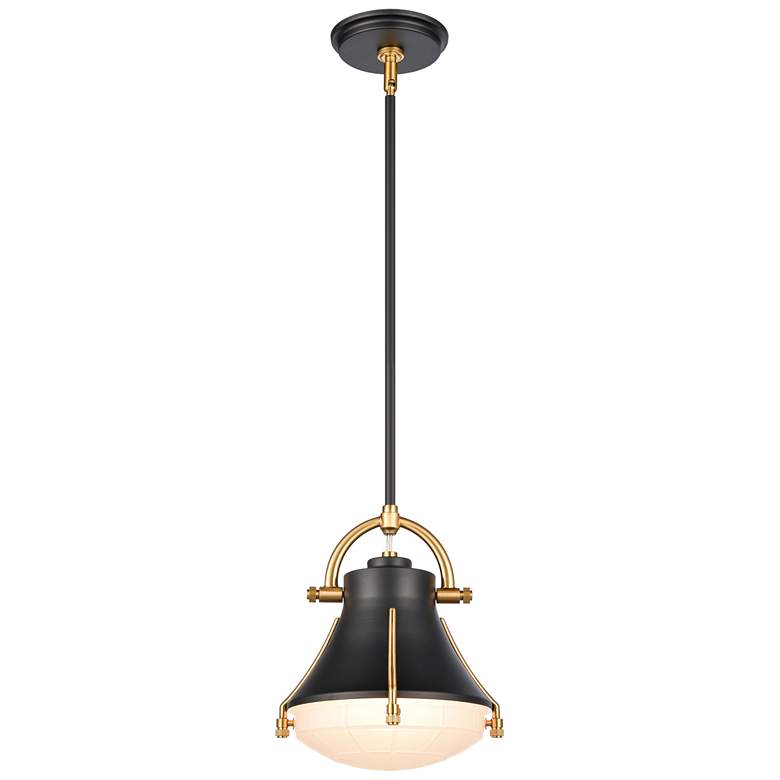 Image 1 Urbanite 9" Wide 1-Light Mini Pendant - Matte Black