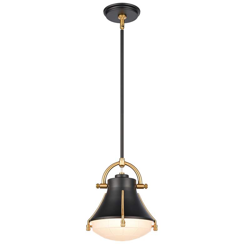 Image 1 Urbanite 9 inch Wide 1-Light Mini Pendant - Matte Black