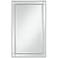 Urbanite Shiny Silver 23 1/2" x 38" Rectangular Wall Mirror