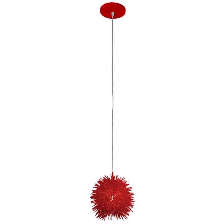 Image 1 Urchin - 1 Light Pendant - Super Red