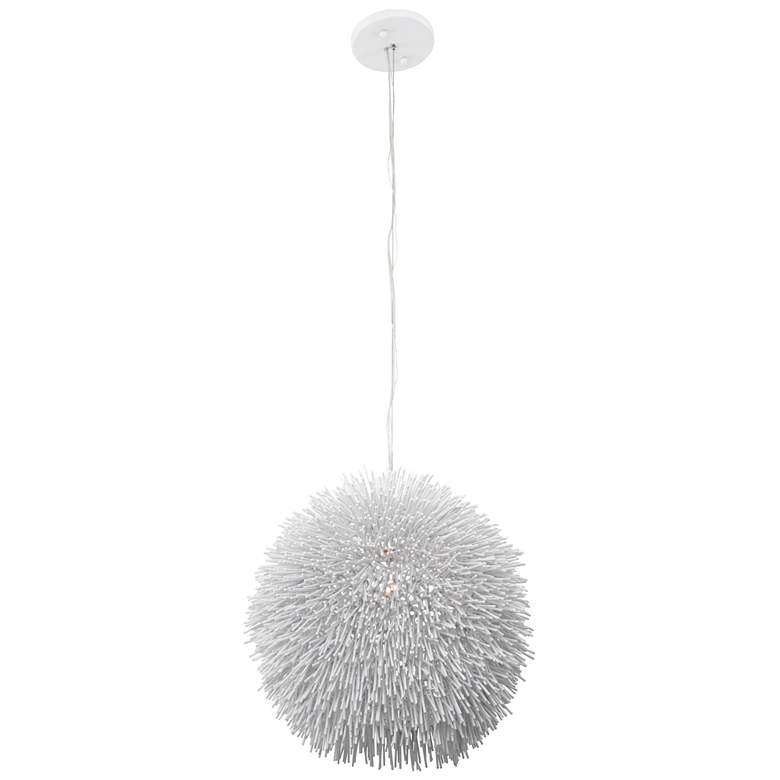 Image 1 Urchin 13 inch Wide White Pendant