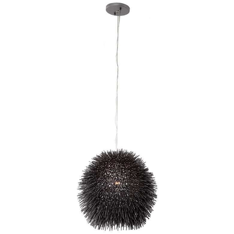 Image 1 Urchin 9" Black Mini Pendant