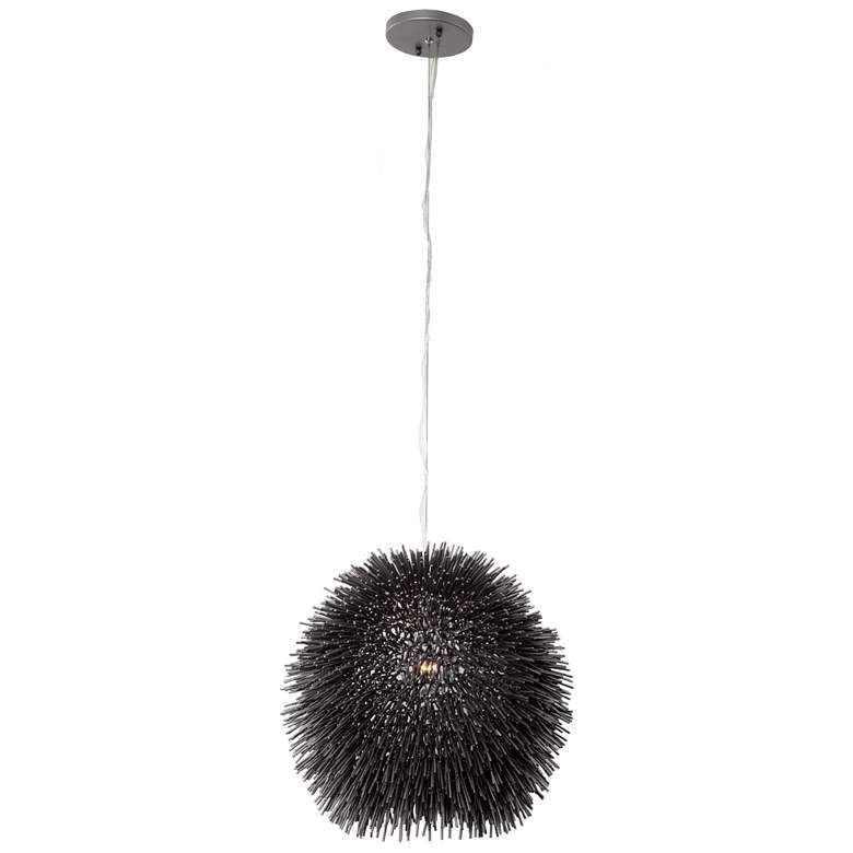 Image 1 Urchin 9 inch Black Mini Pendant