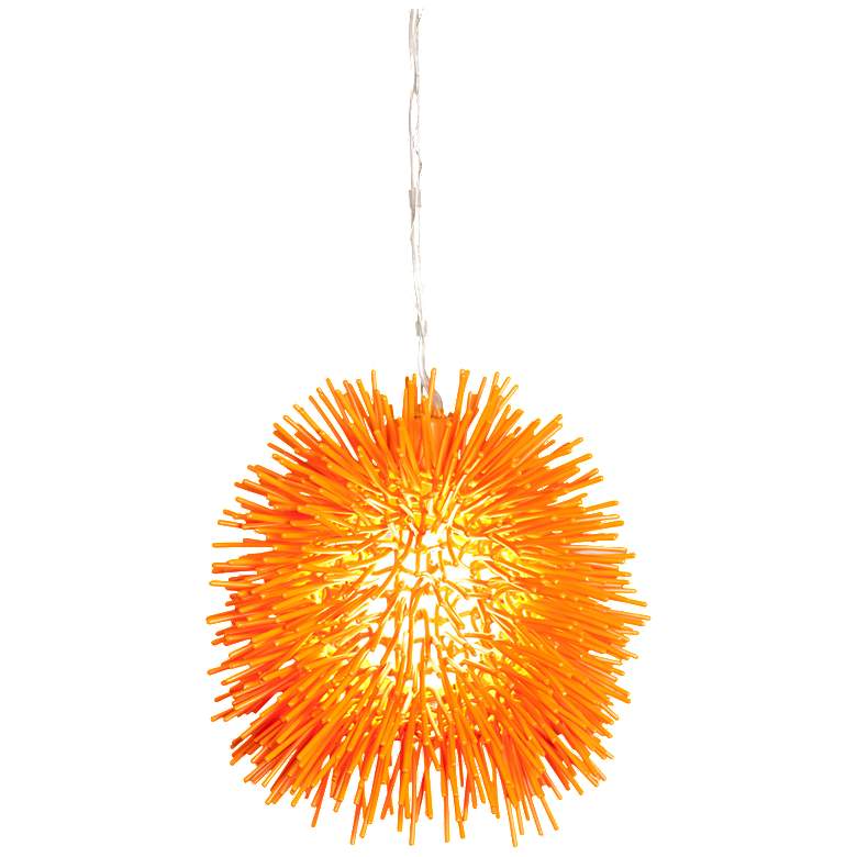 Image 1 Urchin 9 inch Electric Pumpkin Mini Pendant