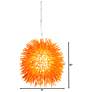 2_Urchin 9" Electric Pumpkin Mini Pendant more views