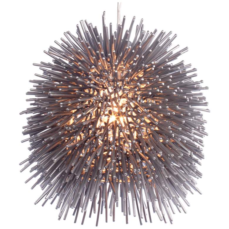 Image 5 Urchin 9" Painted Chrome Mini Pendant more views