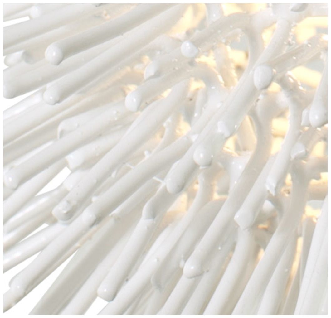 Image 2 Urchin 9" White Mini Pendant more views